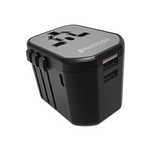 SoundTeoh TA-620 Travel Adaptor with USB-A + USB-C Quick Charger