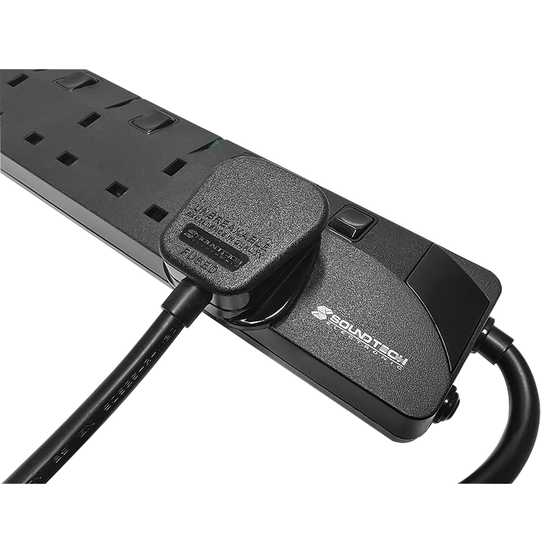 SoundTeoh PS-006A/6MBK 6Way 6M Extension(Black)
