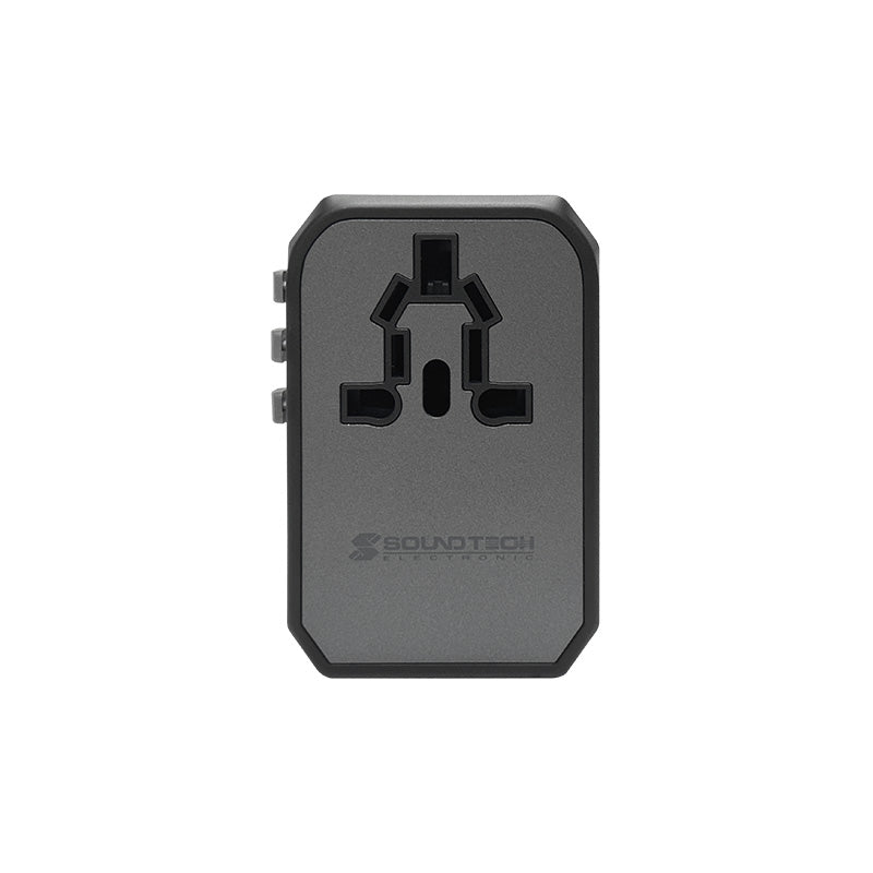 Soundteoh TA-345 45W Travel Adaptor W/2 USB-A + 2 USB-C