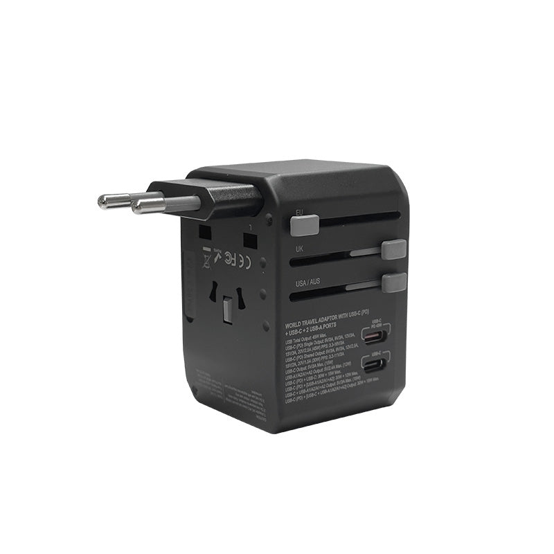 Soundteoh TA-345 45W Travel Adaptor W/2 USB-A + 2 USB-C