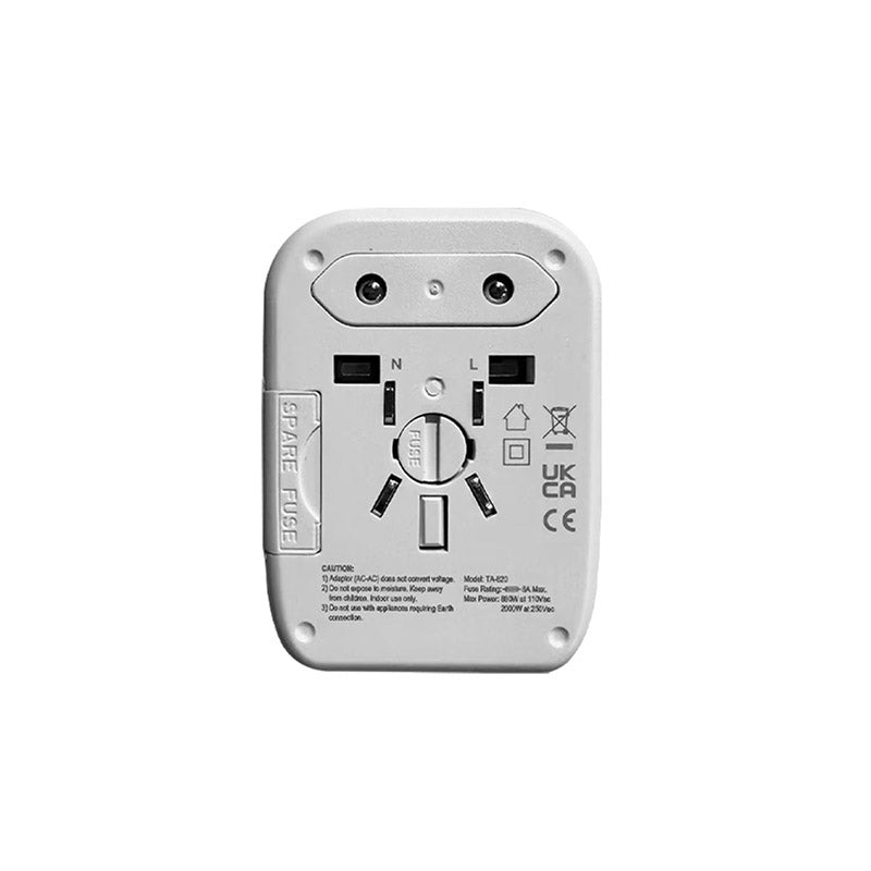 SoundTeoh TA-820 Travel Adaptor with 2A2C Quick Charger