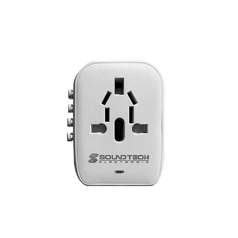SoundTeoh TA-820 Travel Adaptor with 2A2C Quick Charger