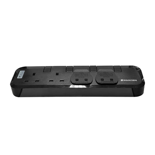 SoundTeoh PS-44 4Way Extension with Power Indicator 3M (Black)