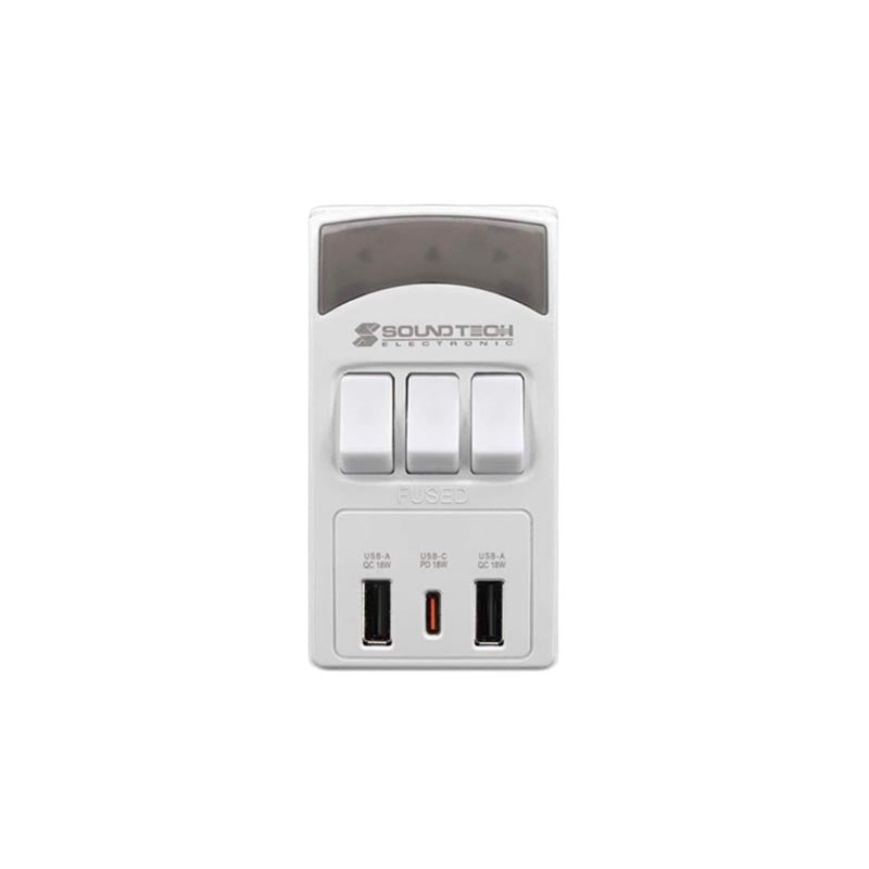 SoundTeoh PP-18SU Multiway Adaptor With Individual Power Switches