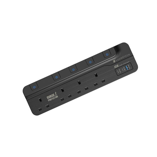 SoundTeoh PS-445C 4Way 2M 45W 1A1C Quick Charge Extension