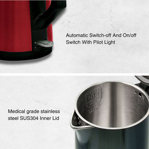 Jogen KE4212 Stainless Steel Kettle 1.7L 2200w Keep Warm (Sky Blue)