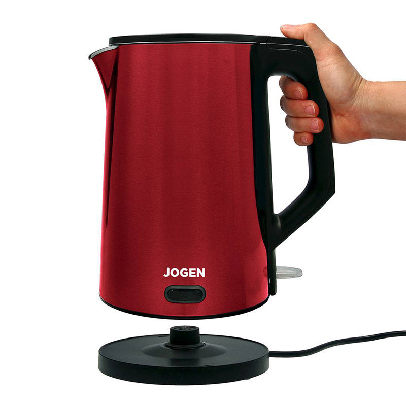 Jogen KE4213 Stainless Steel Kettle 1.9L 2200w Keep Warm (Red)