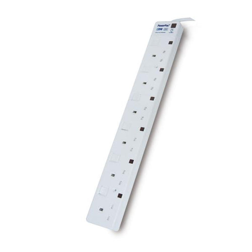 Powerpac PP6886N 6Way 6M Extension with Neon & Surge