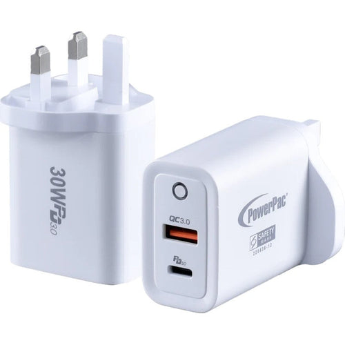 Powerpac PP7983 1C/1A USB 30Watts Charger