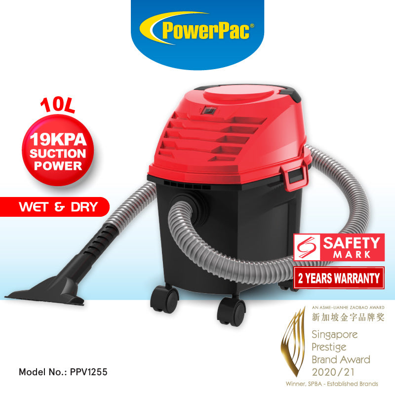 PowerPac PPV1255 Wet & Dry Vacuum 1000W