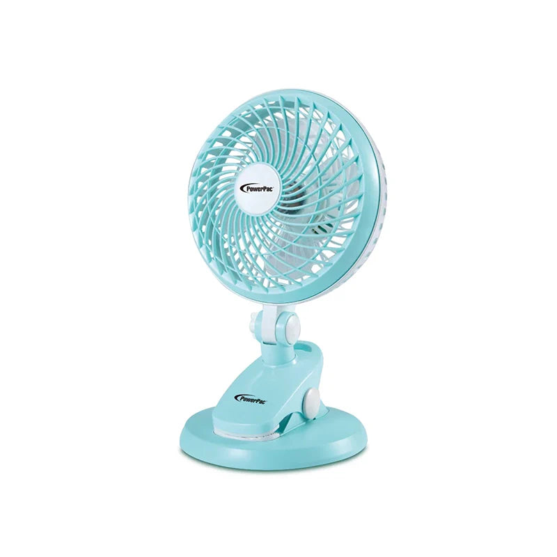 PowerPac PPUF221 USB Clip Fan (Blue)