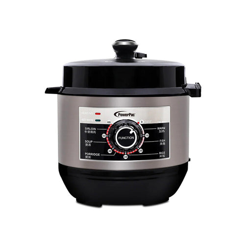 PowerPac PPC622-GY Pressure Cooker 6.0L