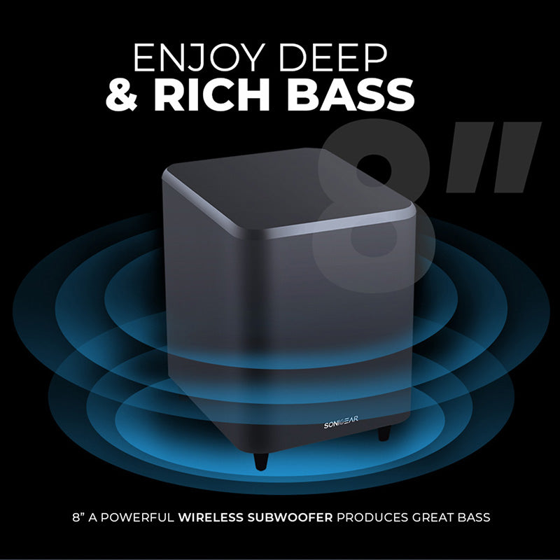 SonicGear Studiobar 3000 + Subwoofer + Mic