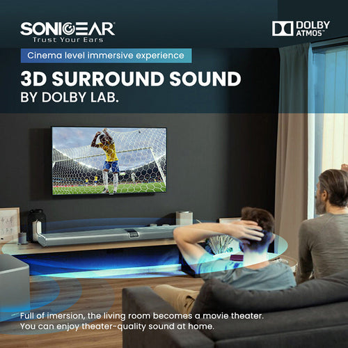 SonicGear Studiobar 9000 + 2 Subwoofer + Mic