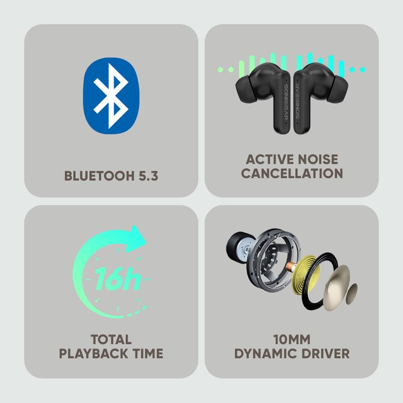 SONICGEAR EARPUMP Q1 BLACK