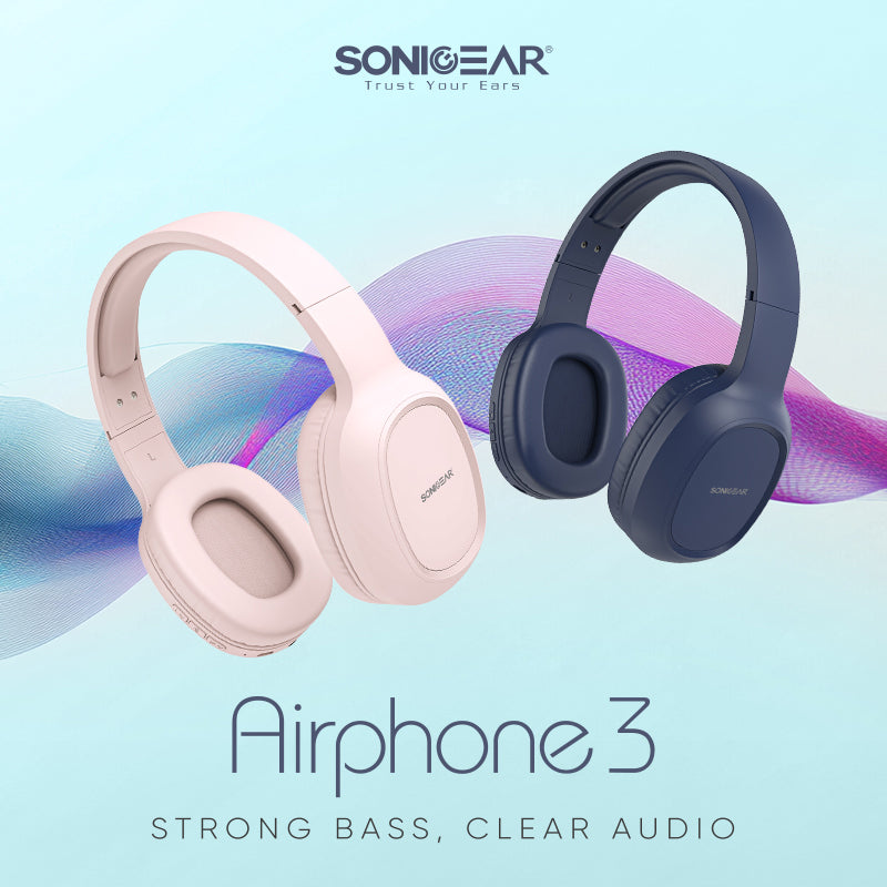 SonicGear Airphone III (Type C) BT Headphones - Cloud