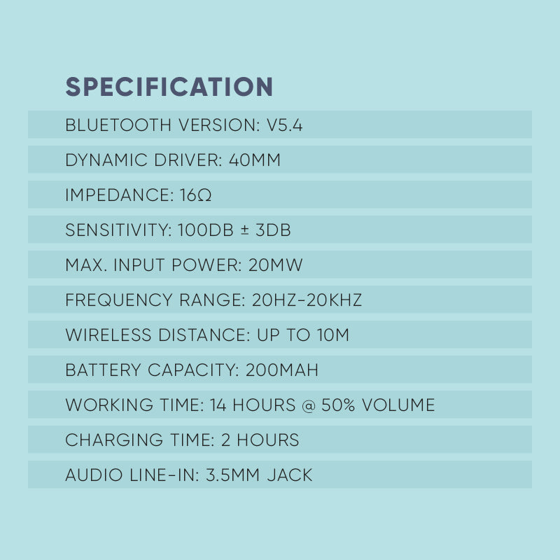 SonicGear Airphone III (Type C) BT Headphones - Cloud