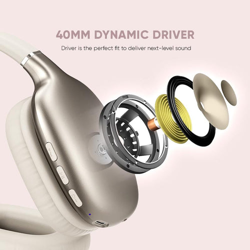 SonicGear Airphone 6 BT Headphone - Champagne