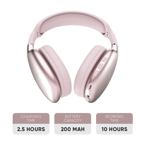 SonicGear Airphone 6 BT Headphone - Mauve Pink