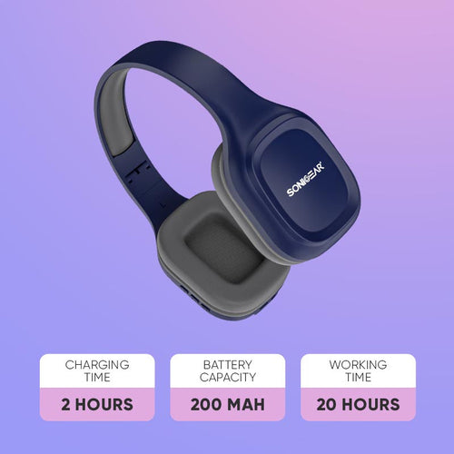 SonicGear Airphone 5 BT Headphone - Carbon