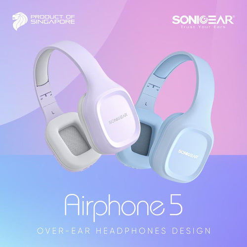 SonicGear Airphone 5 BT Headphone - Carbon