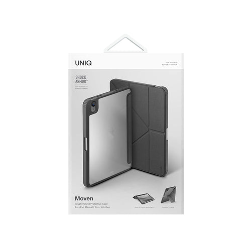 Uniq Moven iPad Mini (A17 Pro / 6th Gen) Antimicrobial - (Grey)