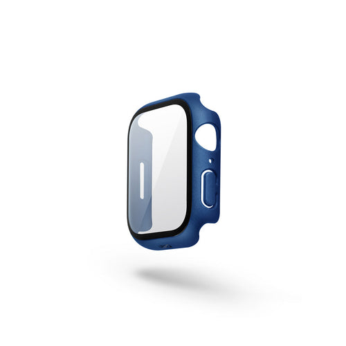 Uniq Legion Apple Watch 45mm Case With 9H Tempered Glass Screen Protector (Blue)