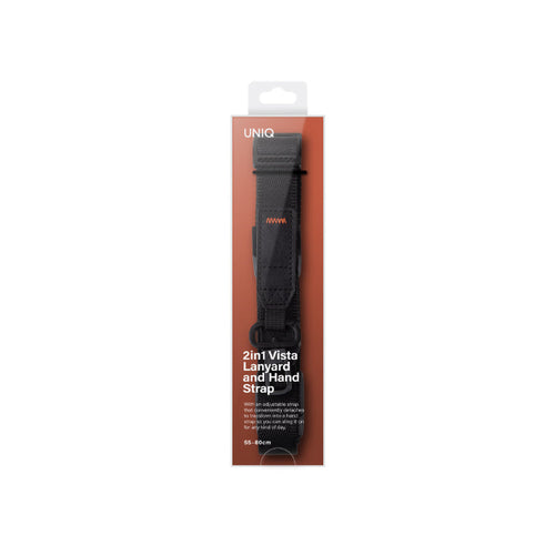 Uniq Vista 2-IN-1 Lanyard and Hand Strap (Midnight Black)