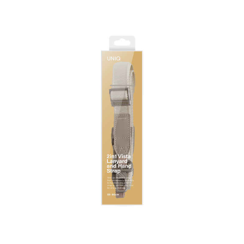 Uniq Vista 2-IN-1 Lanyard and Hand Strap (Pearl White)