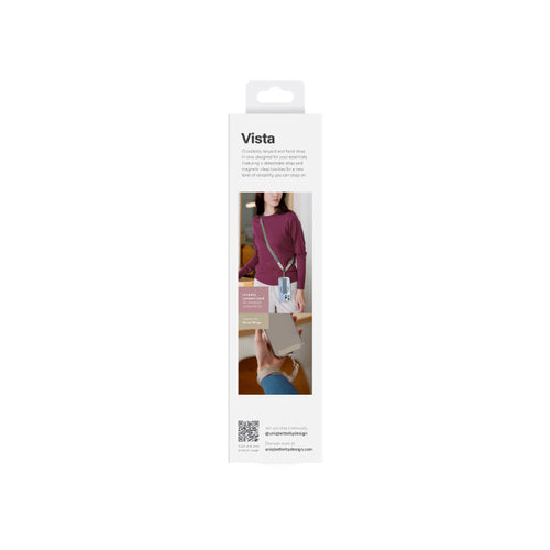 Uniq Vista 2-IN-1 Lanyard and Hand Strap (Light Burgundy)