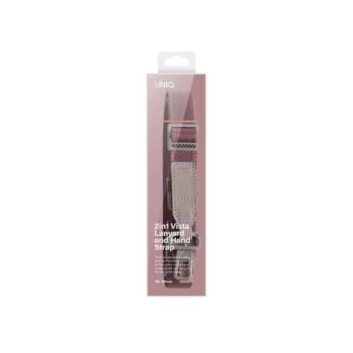Uniq Vista 2-IN-1 Lanyard and Hand Strap (Light Burgundy)
