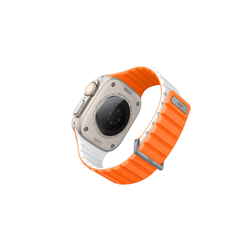 Uniq Revix Evo 49/45/44/42mm (Amber Orange/White) Apple Watch Strap