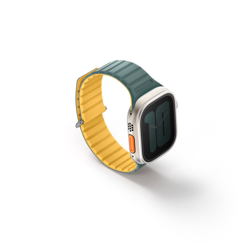 Uniq Revix Evo 49/45/44/42mm (Viridian Blue/Burnt Yellow) Apple Watch Strap