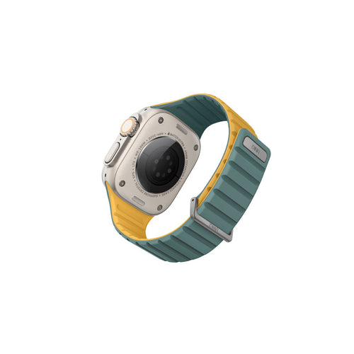 Uniq Revix Evo 49/45/44/42mm (Viridian Blue/Burnt Yellow) Apple Watch Strap