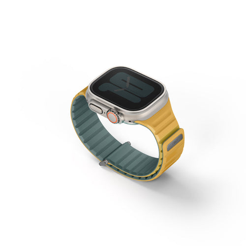 Uniq Revix Evo 49/45/44/42mm (Viridian Blue/Burnt Yellow) Apple Watch Strap