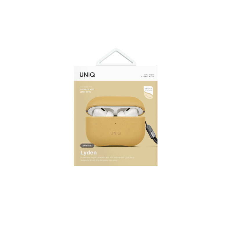 Uniq LYDEN DS Airpods Pro 2nd Gen (2022) Case- Canary (Canary Yellow/Flint Grey)