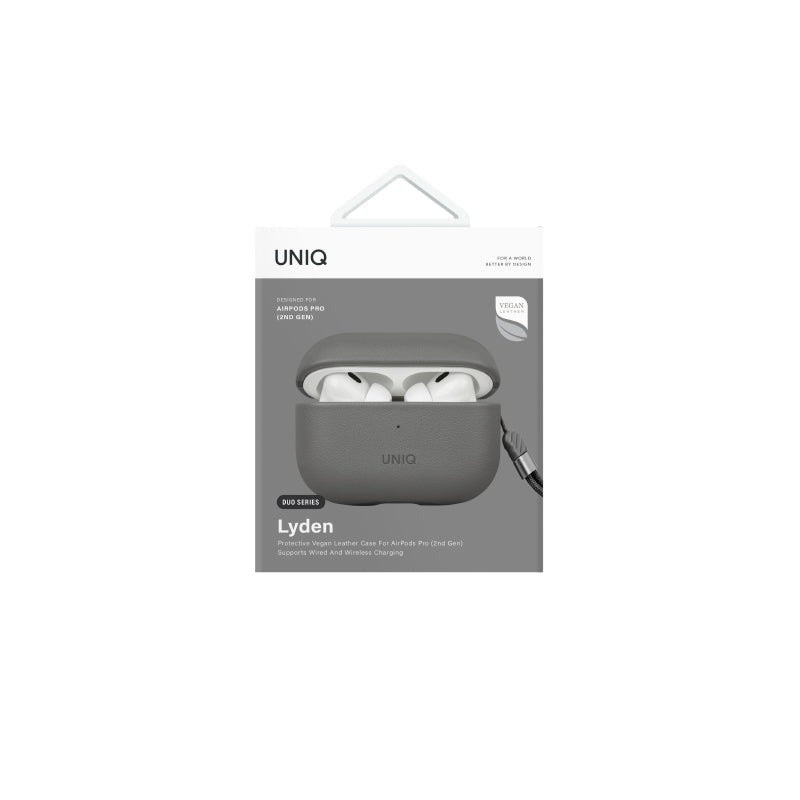 Uniq LYDEN DS Airpods Pro 2nd Gen (2022) Case- Charcoal (Rhino Grey/Black)