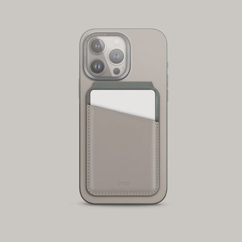 Uniq Lyden IVYLGRN RFID Magnetic Card Holder with Stand Pine (Ivory Lichen Green)