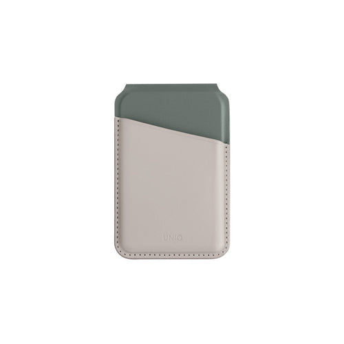 Uniq Lyden IVYLGRN RFID Magnetic Card Holder with Stand Pine (Ivory Lichen Green)