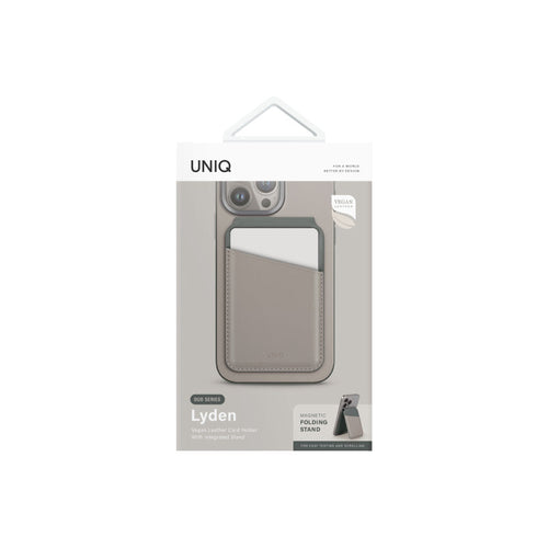Uniq Lyden IVYLGRN RFID Magnetic Card Holder with Stand Pine (Ivory Lichen Green)
