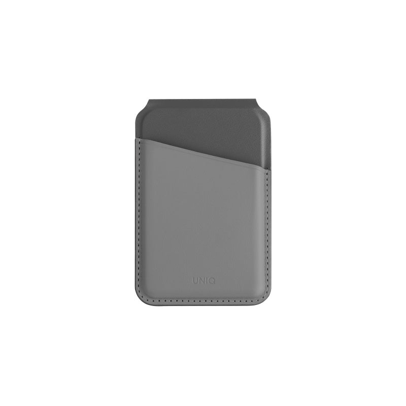 Uniq Lyden RGRYBLK RFID Magnetic Card Holder with Stand Charcoal (Rhino Grey /Black)