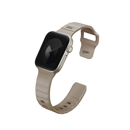 Uniq STRIDE FKM Rubber Apple Watch Strap 41/40/38MM (Pale Khaki)