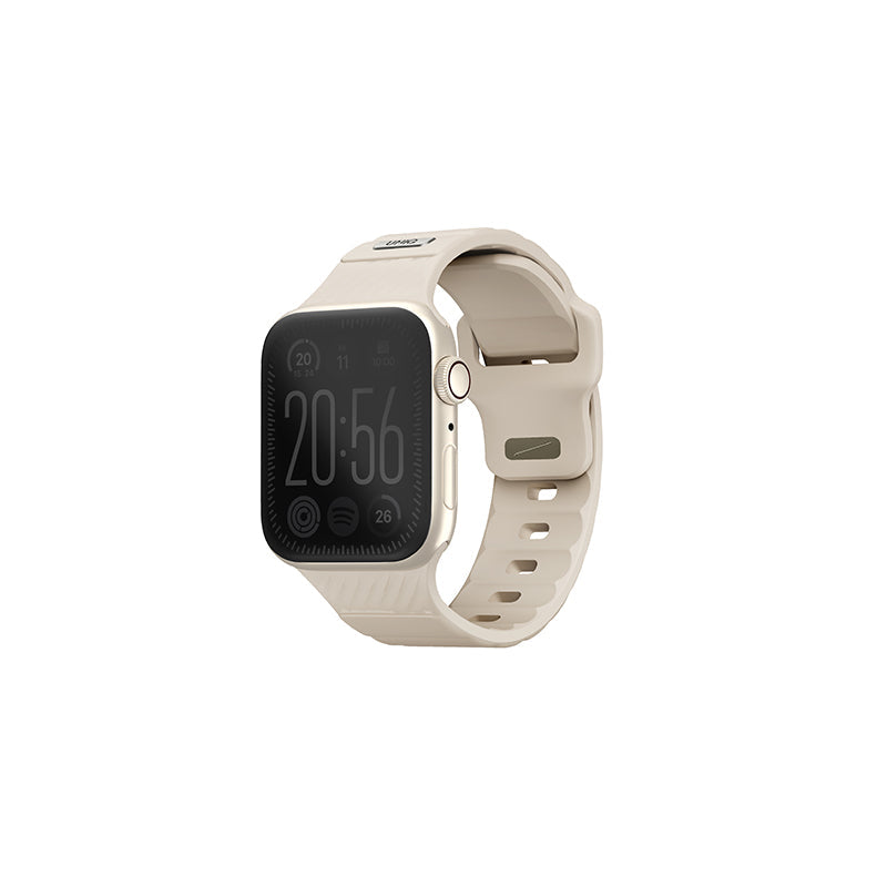 Uniq STRIDE FKM Rubber Apple Watch Strap 41/40/38MM (Pale Khaki)
