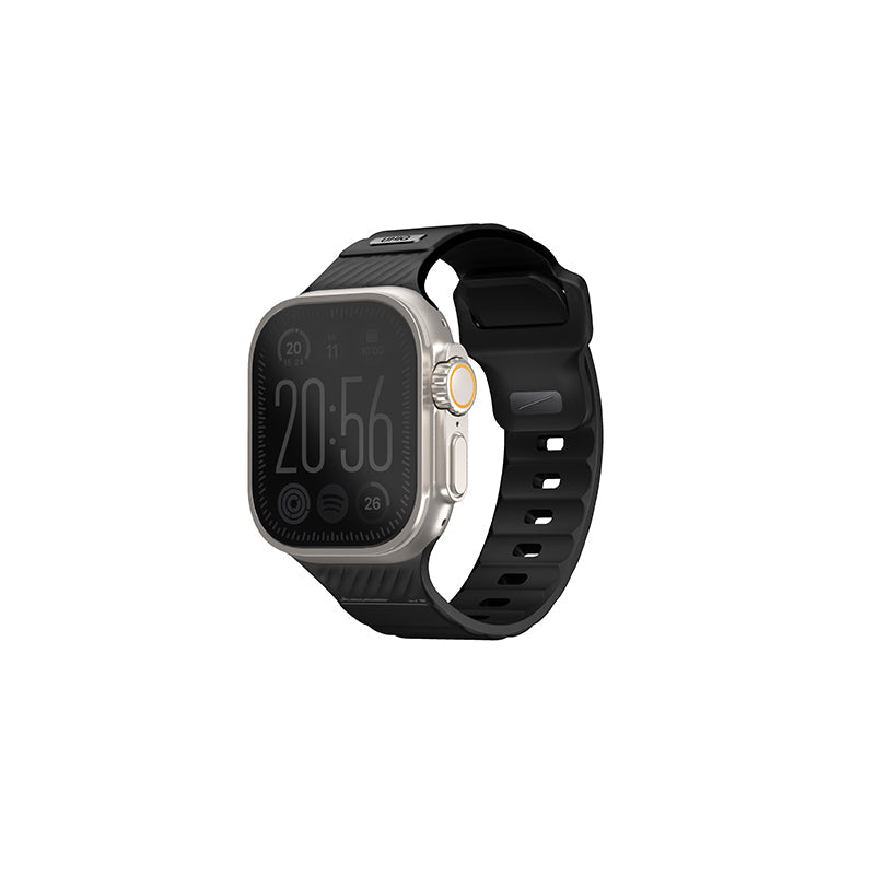 Uniq STRIDE FKM Rubber Apple Watch Strap 49/45/44/42MM (Midnight Black)