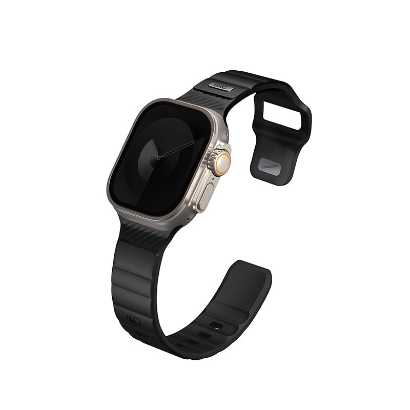 Uniq STRIDE FKM Rubber Apple Watch Strap 49/45/44/42MM (Midnight Black)