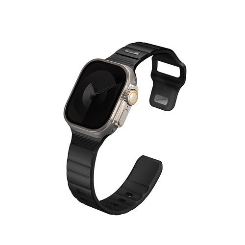 Uniq STRIDE FKM Rubber Apple Watch Strap 49/45/44/42MM (Midnight Black)