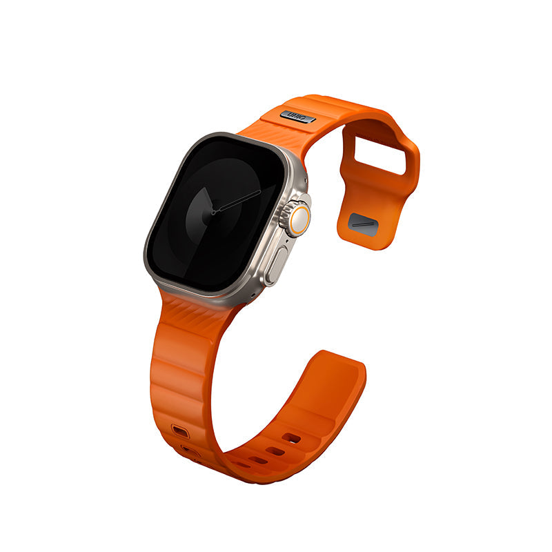 Uniq STRIDE FKM Rubber Apple Watch Strap 49/45/44/42MM (Volt Orange)