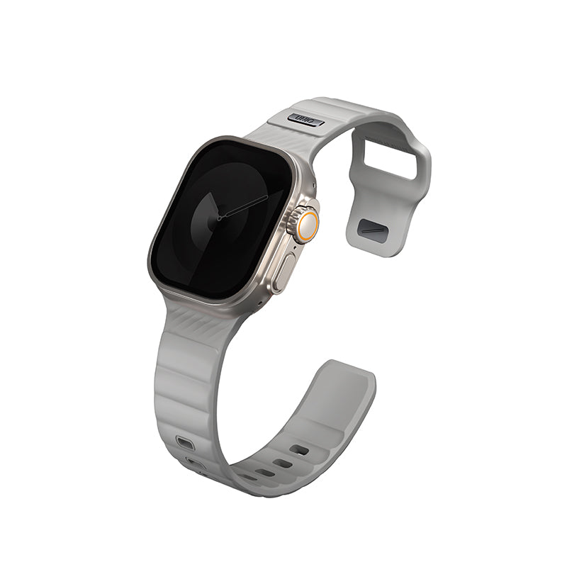 Uniq STRIDE FKM Rubber Apple Watch Strap 49/45/44/42MM (Chalk Grey)