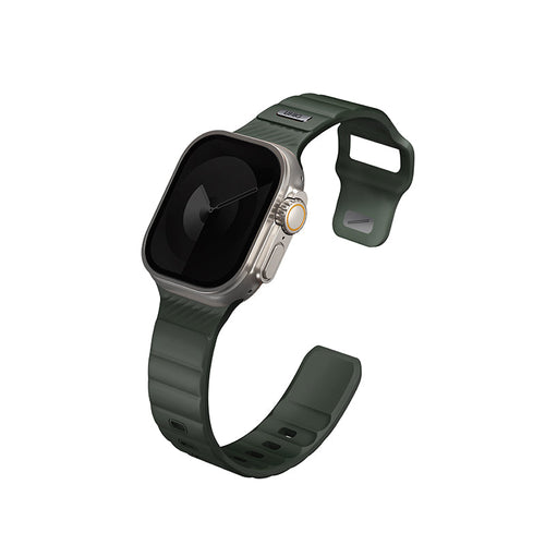 Uniq STRIDE FKM Rubber Apple Watch Strap 49/45/44/42MM (Moss Green)