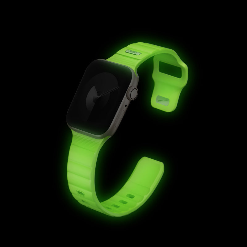 Uniq Stride SE FKM40/41/42mm Apple Watch Series 10 Rubber Strap - Lume